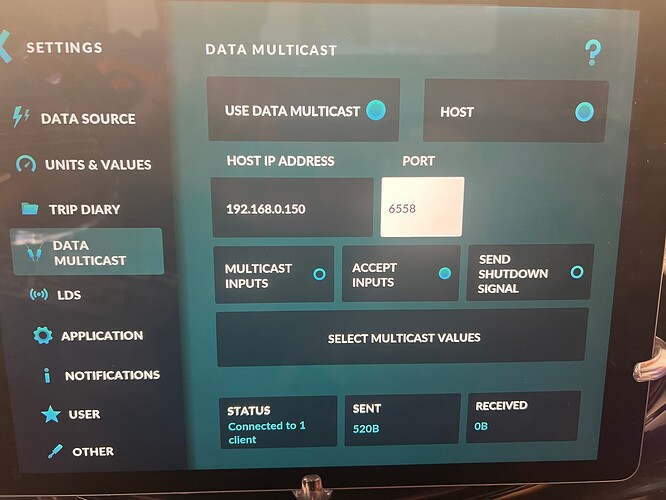 Data multicast host