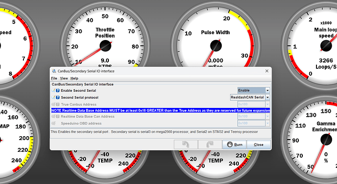 Tuner Studio Real Dash